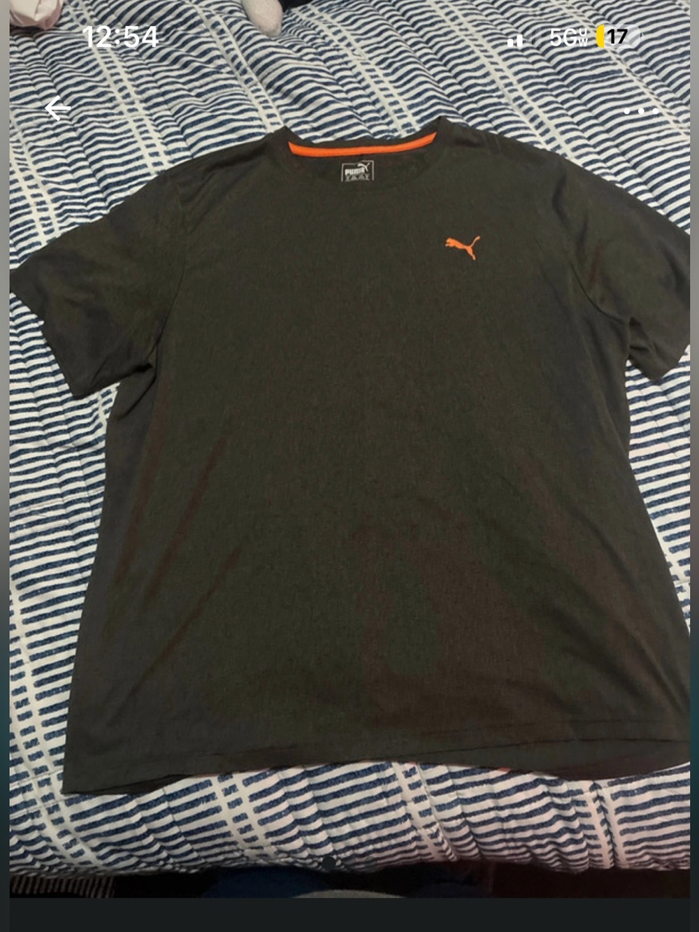 Puma Men's Short Sleeve Tee in Black